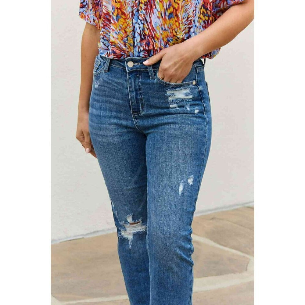 Judy Blue Colorful Rainbow Pocket High Rise Jeans, 88610 Size 16W New - Picture 4 of 4